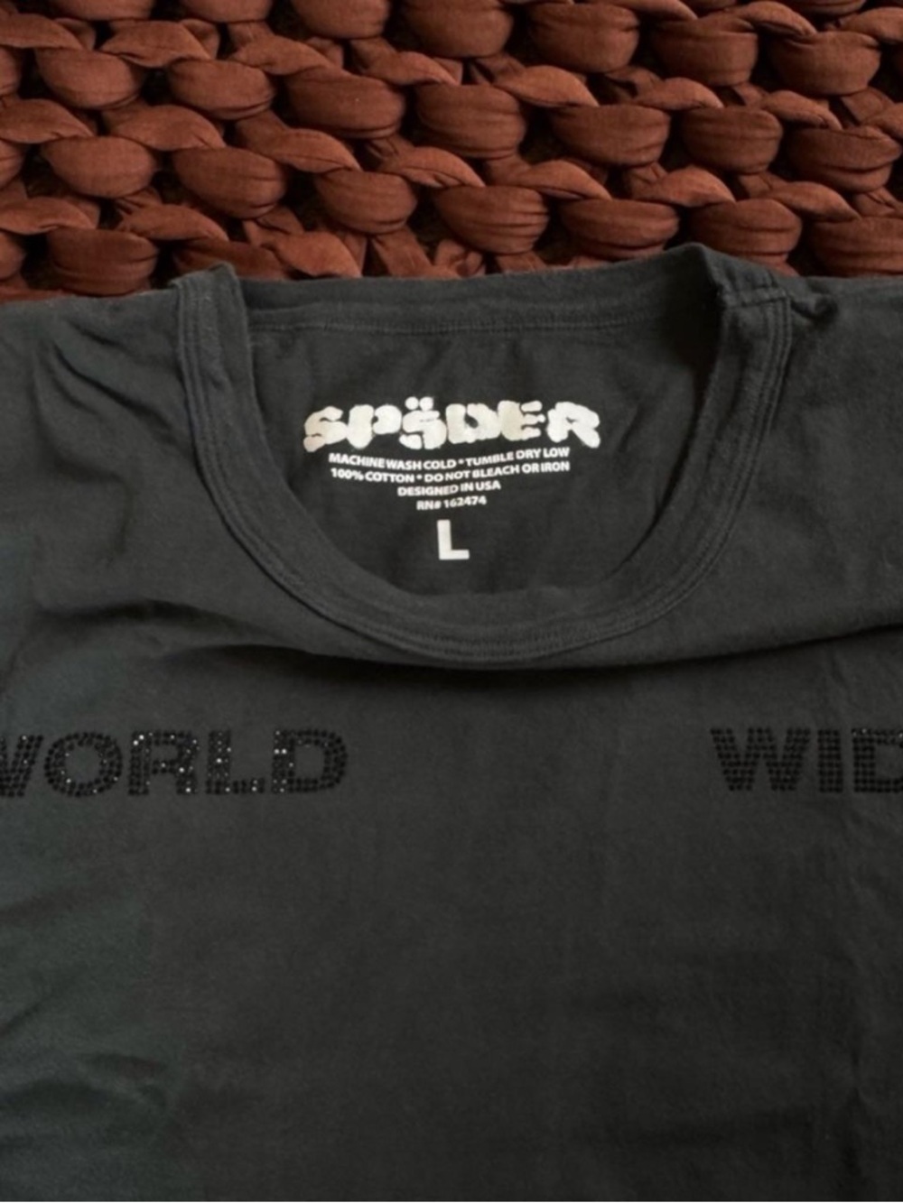 Spider Worldwide Men's Black T-shirt